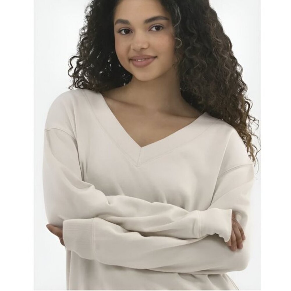NEW 16-18 XL Women's Oversized V-neck Sweatshirt